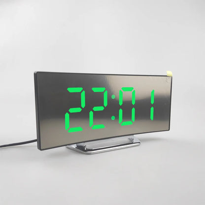 Rear-View Mirror Clock