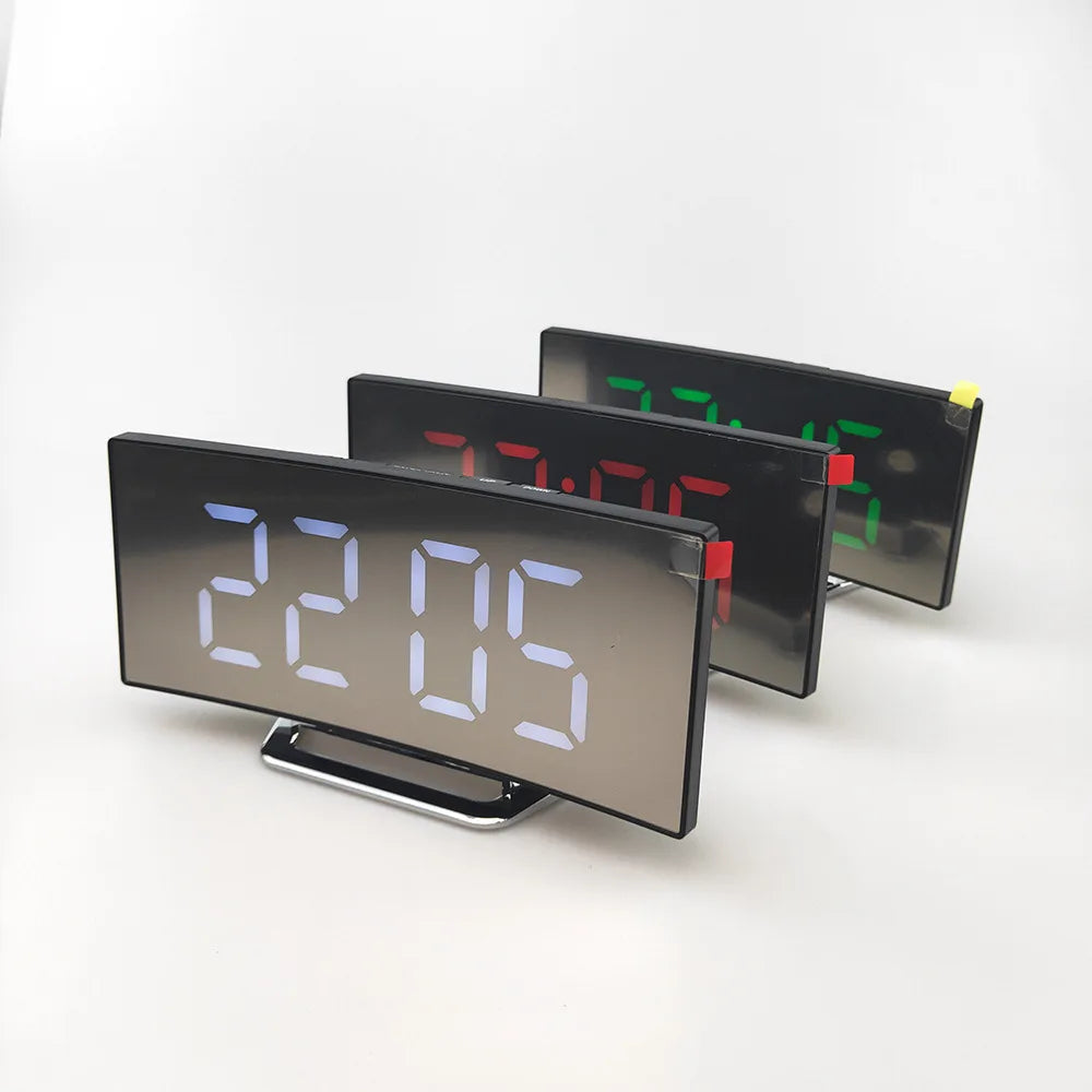 Rear-View Mirror Clock