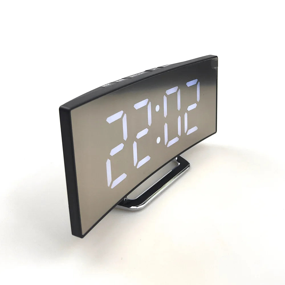 Rear-View Mirror Clock